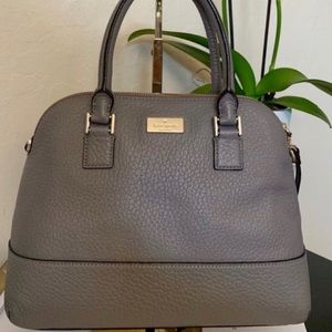 Kate Spade Pebble Gray Leather Shoulder Bag